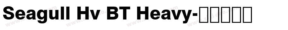Seagull Hv BT Heavy字体转换